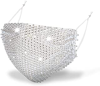 Shiny Rhinestone Jewelry Face Mask