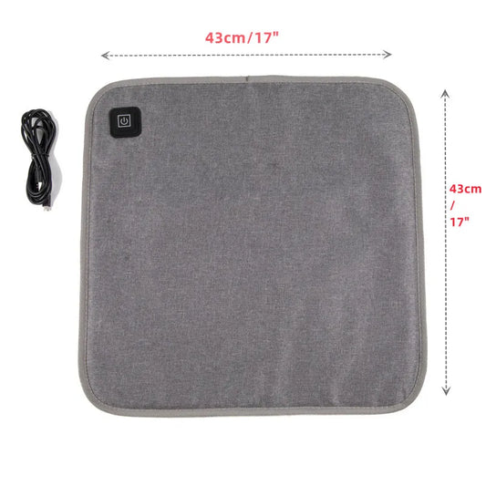 USB Heated Seat Cushion - 3 Level For Office School Outdoor Car or Pet Cushion