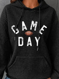 Full Size GAME DAY Graphic Drawstring Hoodie