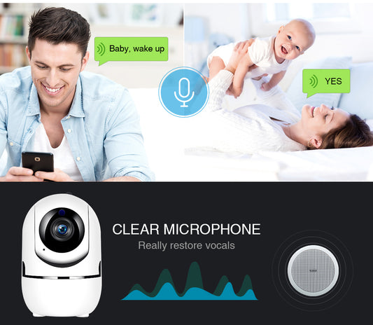 Wi fi Camera 1080P Home Security Camera Night Vision Two Way Audio ADD 16GB