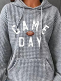 Full Size GAME DAY Graphic Drawstring Hoodie