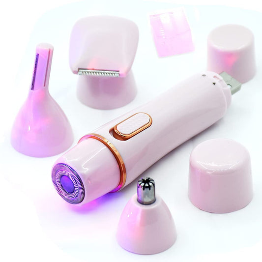 4 in1 Shaver Trimmer Rechargeable Painless Eyebrow Leg Body Trimmer For Ladies