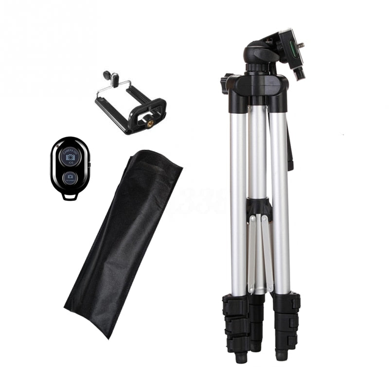 Remote Control Extendable Tripod Stand For Phone & Camera With Mobile Mount Accessories