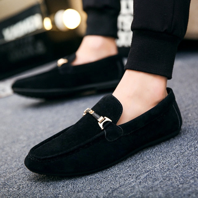 Designer Slip-On Leather Casual Shoes