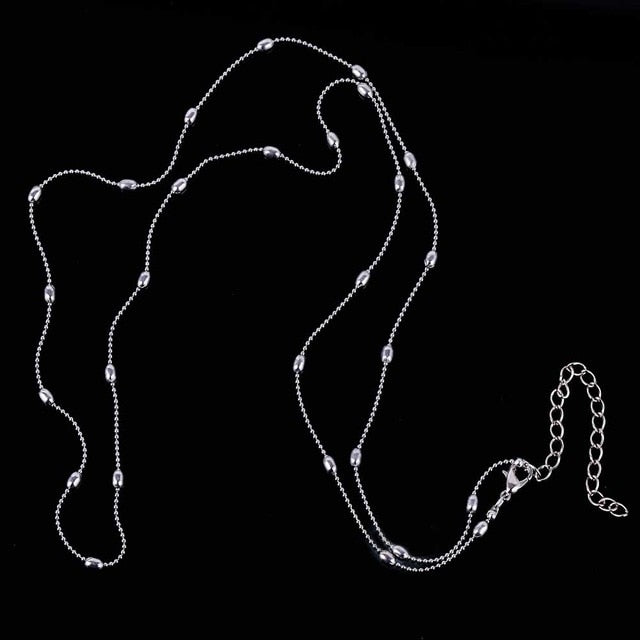 Summer Beach Body Jewelry for Women Accessory Gold Colors Copper Beads Waist Belly Chains Necklaces