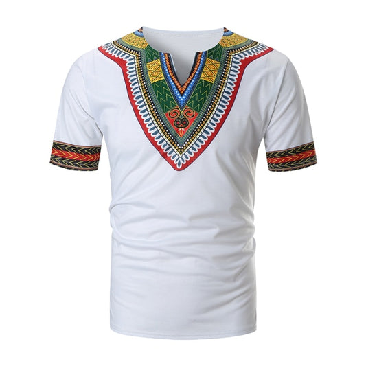 African Print Short Sleeve T-Shirt