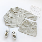 Baby Girl Jean Jacket And Skirt Set