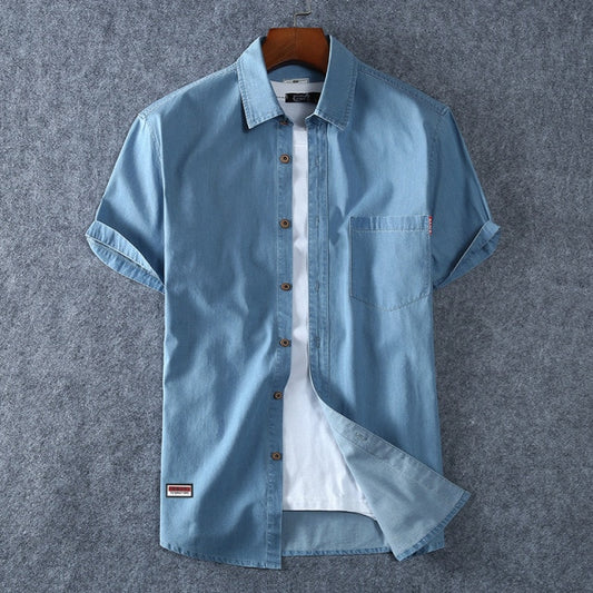 Cotton Short Sleeve Denim