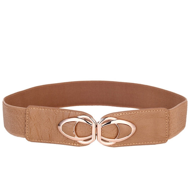 Fashion Leather Stretch Belt
