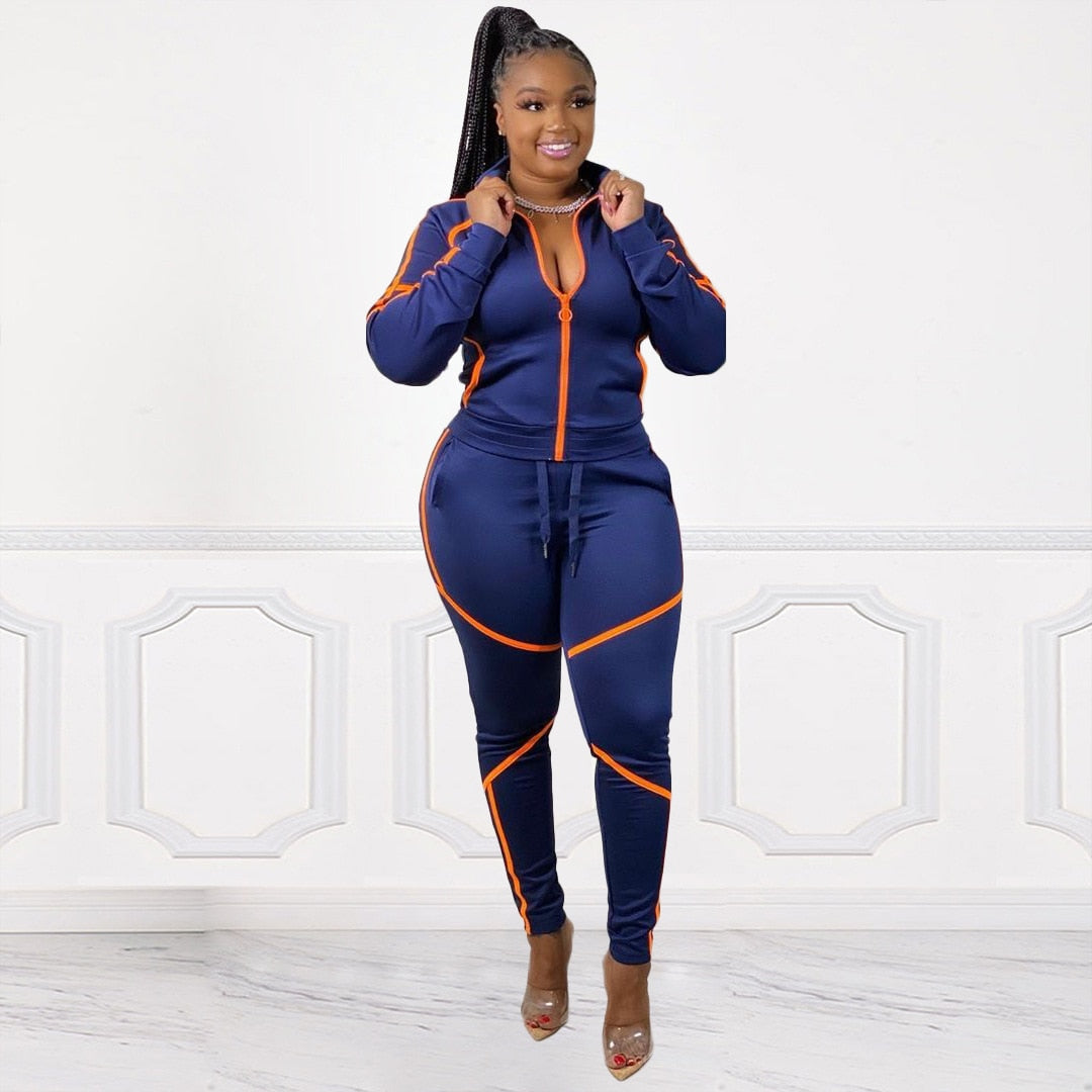 2 Piece Plus Size Jogging Suit