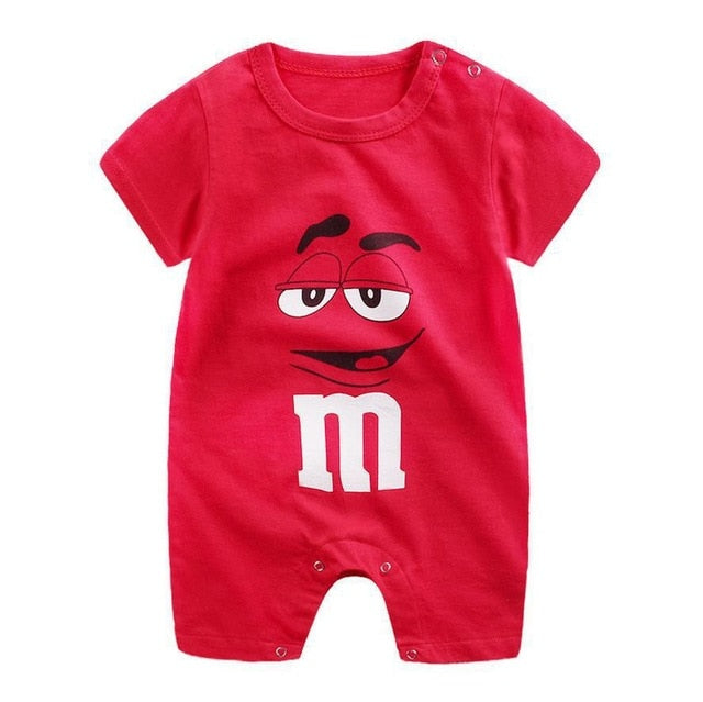 Colorful Baby Short Sleeve Romper