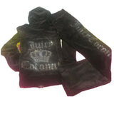 Fashion Brand Velvet Velour Tracksuit