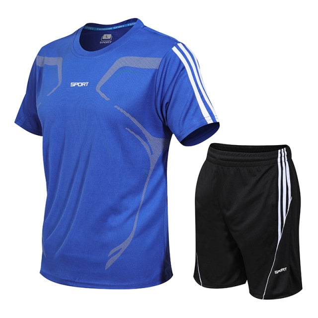 Quick Dry Short Sleeve Fitness Tracksuit