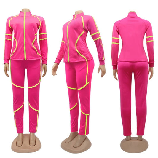 Solid Sportswear Jogging Suit