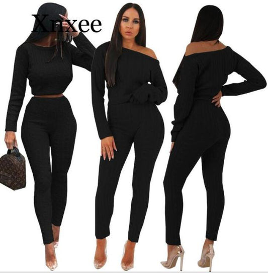 Knitted 2 Piece Sweater Pants