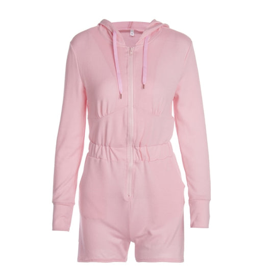 Long-Sleeved One-Piece Short Set