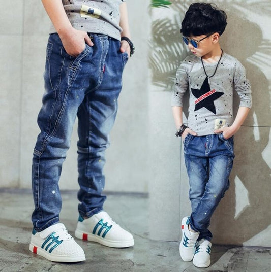 Boy's Splash-Ink Jeans