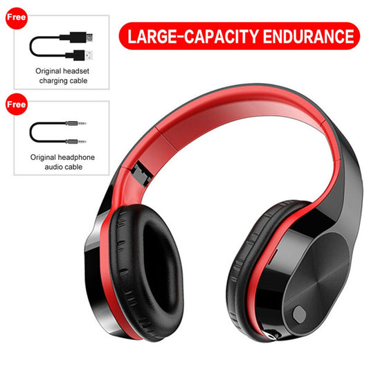 9D HIFI Wireless Earphone Mic Headphone Support Music Bass