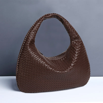 Crescent Shaped Women's Hand Woven Fashionable Single Shoulder Armpit Bag