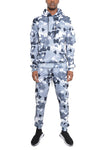 FULL CAMO HOODIE COTTON JOGGING SUIT