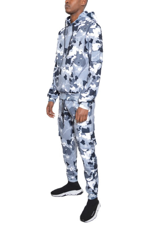 FULL CAMO HOODIE COTTON JOGGING SUIT