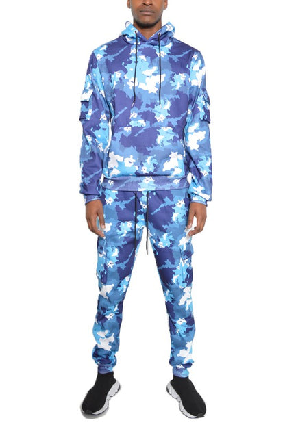 FULL CAMO HOODIE COTTON JOGGING SUIT