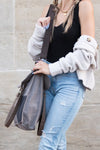 Colorblock Messenger Bag