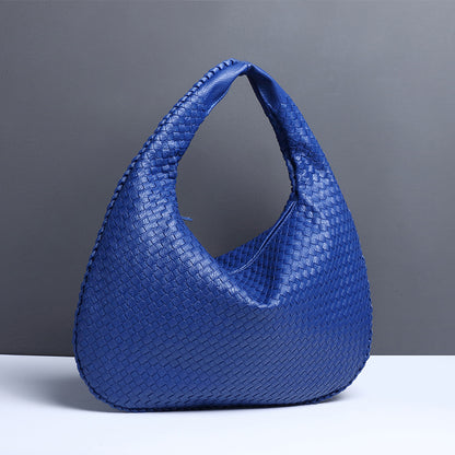 Crescent Shaped Women's Hand Woven Fashionable Single Shoulder Armpit Bag