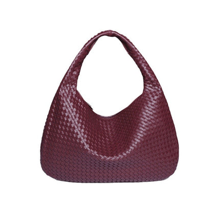 Crescent Shaped Women's Hand Woven Fashionable Single Shoulder Armpit Bag