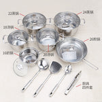 Stainless Steel Cookware Set of 18 Pieces