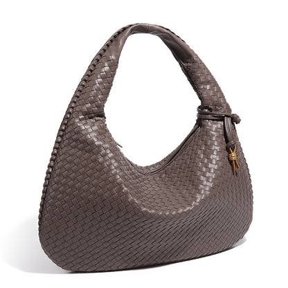 Crescent Shaped Women's Hand Woven Fashionable Single Shoulder Armpit Bag