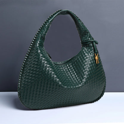 Crescent Shaped Women's Hand Woven Fashionable Single Shoulder Armpit Bag