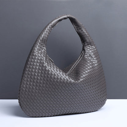 Crescent Shaped Women's Hand Woven Fashionable Single Shoulder Armpit Bag