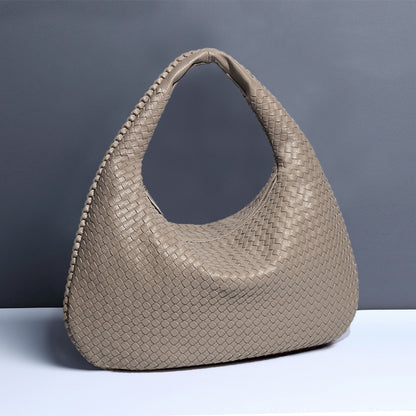 Crescent Shaped Women's Hand Woven Fashionable Single Shoulder Armpit Bag