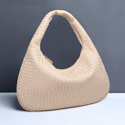 Crescent Shaped Women's Hand Woven Fashionable Single Shoulder Armpit Bag