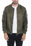 Weiv Men's Casual MA-1 Flight Lined Bomber Jacket