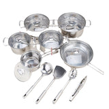 Stainless Steel Cookware Set of 18 Pieces