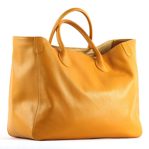 Luxury Soft Leather Women's Oversized Large Capacity Handbags