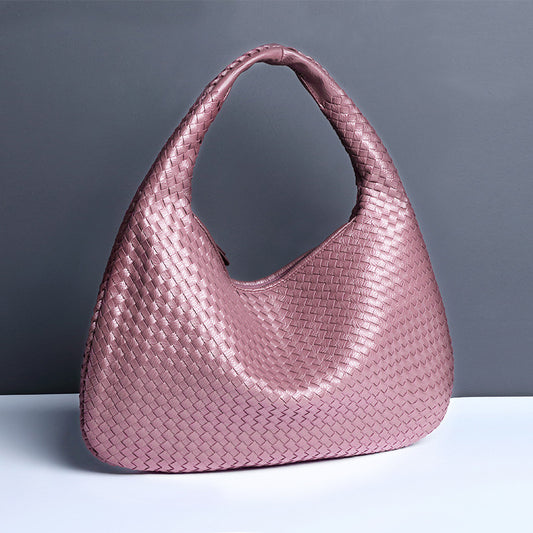 Crescent Shaped Women's Hand Woven Fashionable Single Shoulder Armpit Bag