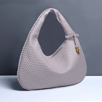 Crescent Shaped Women's Hand Woven Fashionable Single Shoulder Armpit Bag