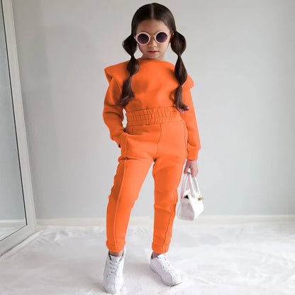 Girls Jogging Suit Set - Fashion Outfits
