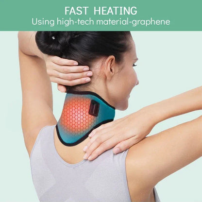 Electric Moxibustion Heating Neck Brace - Cervical Vertebrae Fatigue & Pain Therapy Reliever