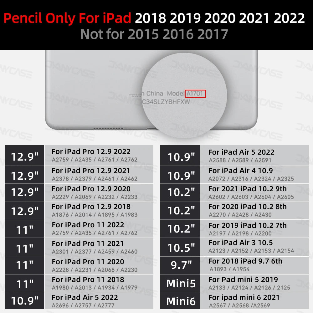 IPad Pencil with Palm Rejection Tilt - Stylus Pen iPad Pro 11 12.9 Air 4/5 7/8/9/10th