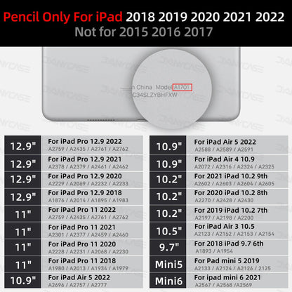 IPad Pencil with Palm Rejection Tilt - Stylus Pen iPad Pro 11 12.9 Air 4/5 7/8/9/10th