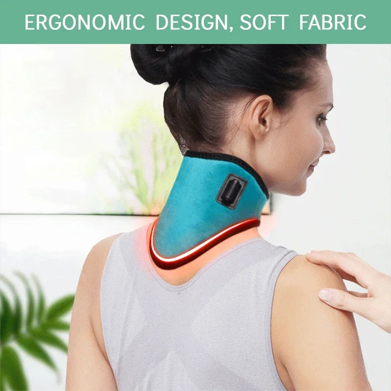 Electric Moxibustion Heating Neck Brace - Cervical Vertebrae Fatigue & Pain Therapy Reliever