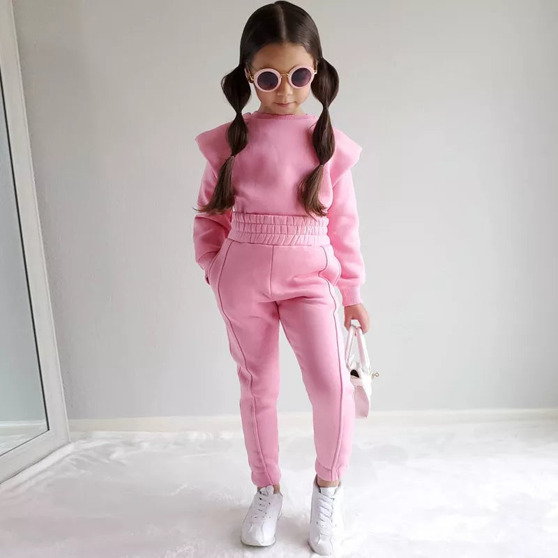 Girls Jogging Suit Set - Fashion Outfits