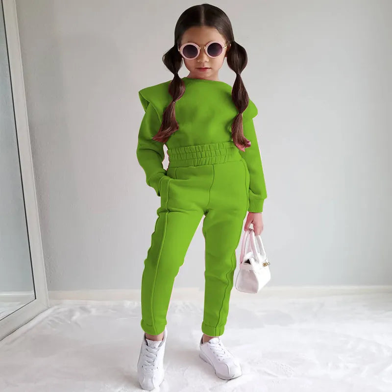 Girls Jogging Suit Set - Fashion Outfits