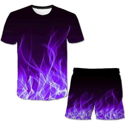 Flaming Hot T-Shirt And Short Set