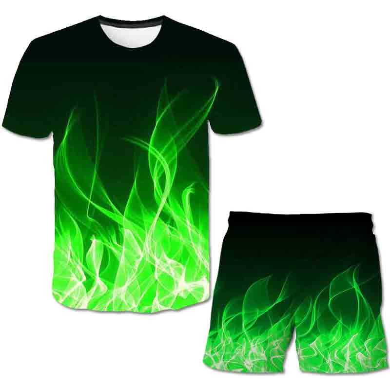 Flaming Hot T-Shirt And Short Set