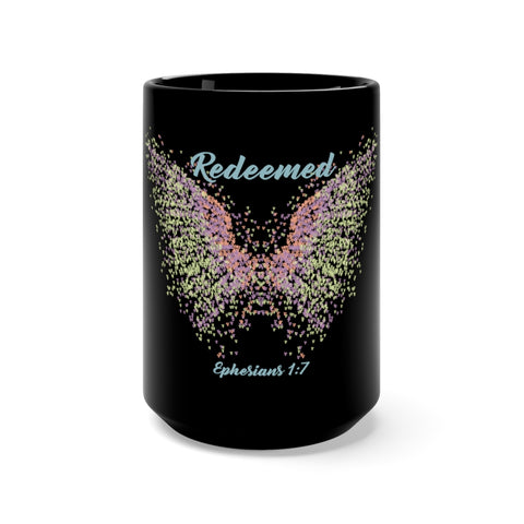 Redeemed Black Mug 15oz